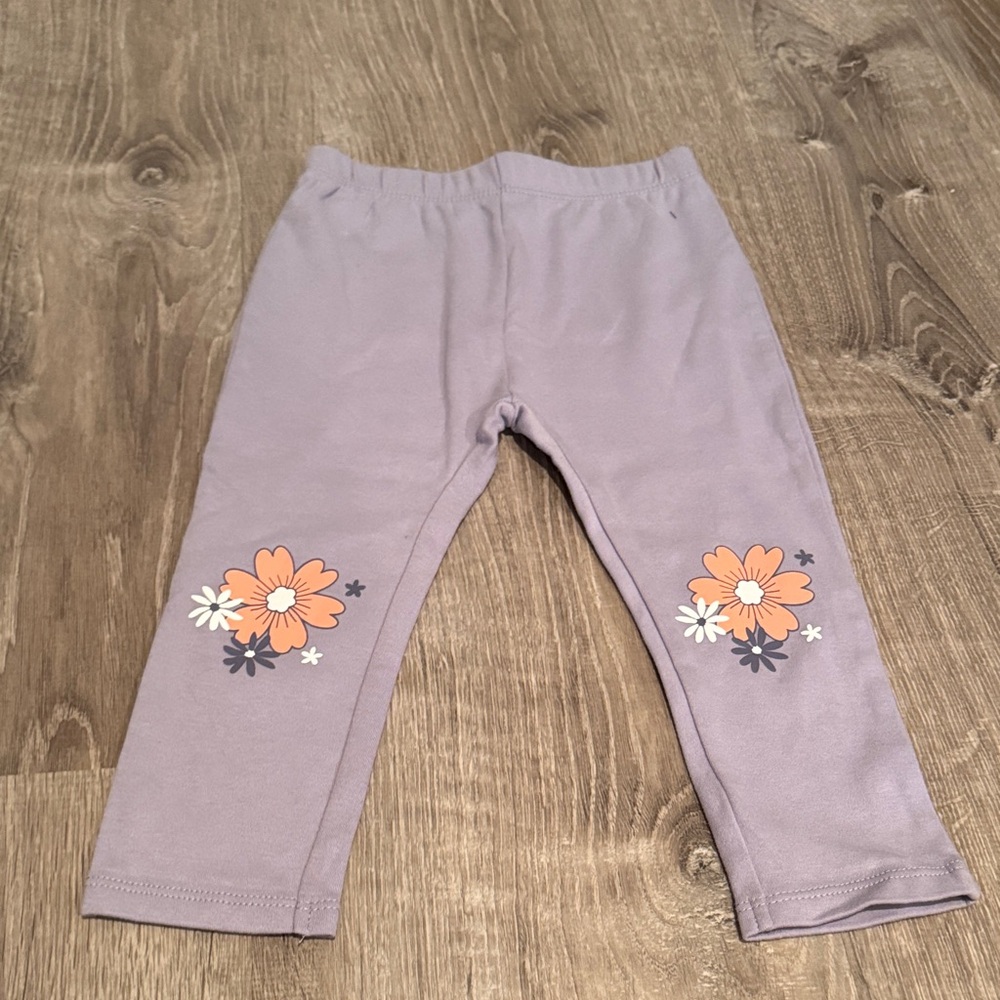 Floral Lavender Kids Leggings